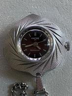 Vintage horloge aan ketting mechanisch, Sieraden, Tassen en Uiterlijk, Horloges | Dames, Ophalen of Verzenden, Gebruikt, Staal