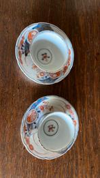 Twee Imari kop en schotel thee - Japan - 19e eeuw, Ophalen of Verzenden