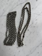 Prachtige ketting met bijpassende armband van JWLZ, Sieraden, Tassen en Uiterlijk, Kettingen, Verzenden, Zo goed als nieuw, Zilver