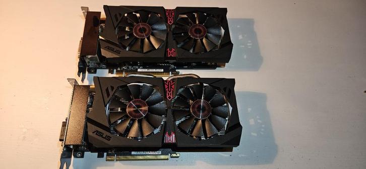 Asus Strix R7 370 2GB - 2x, Computers en Software, Videokaarten, Gebruikt, AMD, PCI-Express 3.0, GDDR5, HDMI, DisplayPort, DVI