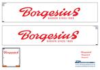 Vrachtauto decal 1:50 Bakkerij Borgesius ( type 3 ), Hobby en Vrije tijd, Modelauto's | 1:50, Verzenden, Nieuw, Bus of Vrachtwagen
