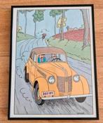 Schilderij Herge Kuifje, Verzamelen, Ophalen of Verzenden, A1 t/m A3, Film en Tv