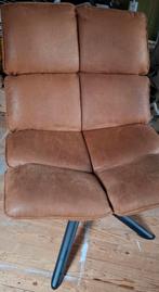 Velvet Relax Fauteuil, Huis en Inrichting, Stoelen, Gebruikt, Bruin, Verzenden, Stof