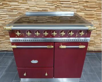 Luxe Fornuis Lacanche 90cm INDUCTIE bordeaux rood messing beschikbaar voor biedingen