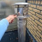RVS trekkap 125 mm, Huis en Inrichting, Kachels, Ophalen of Verzenden, Zo goed als nieuw, Hout, Houtkachel