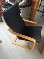 IKEA POÄNG fauteuil - Comfortabel en stijlvol, Huis en Inrichting, Stoelen, Ophalen, Gebruikt, Zwart, Eén