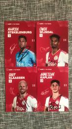 Spelerskaarten Ajax gesigneerd, Verzamelen, Sportartikelen en Voetbal, Ophalen of Verzenden, Zo goed als nieuw, Ajax, Spelerskaart
