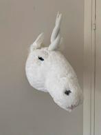Pluchen eenhoorn hoofd, Kinderen en Baby's, Kinderkamer | Inrichting en Decoratie, Ophalen of Verzenden, Zo goed als nieuw, Wanddecoratie