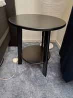 Zwarte ( bijzet) tafel, Minder dan 55 cm, Gebruikt, Rond, Hout