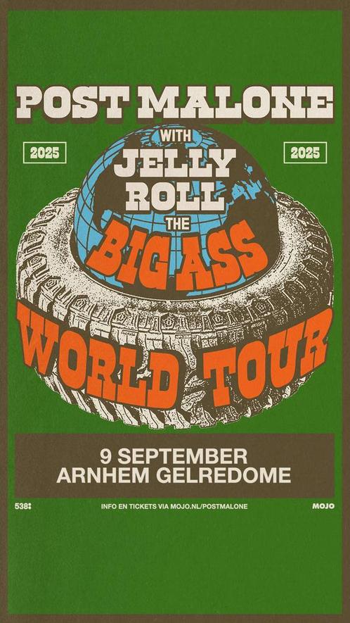 Post Malone GA Tickets 2x, Tickets en Kaartjes, Concerten | Overige, Twee personen, September