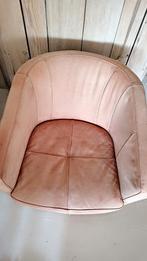 Club fauteuil naturel geschuurd leer, Huis en Inrichting, Fauteuils, Ophalen, Zo goed als nieuw, Leer