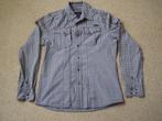 Grijs/wit ruiten overhemd maat L, Kleding | Heren, Ophalen of Verzenden, Halswijdte 41/42 (L), Grijs, Capsize