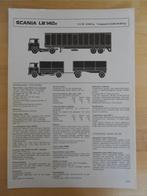 Scania LB 140 Technische Specificatie Folder 1975 LB140 4x2, Ophalen, Zo goed als nieuw, Overige merken, Scania