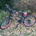 Mountainbike ATB meisjes fiets 24 ' roze zwart, Fietsen en Brommers, Fietsen | Meisjes, Ophalen, Handrem, Amigo, Gebruikt