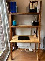 Houten bureau en kast, Ophalen of Verzenden, Gebruikt, 70 tot 120 cm
