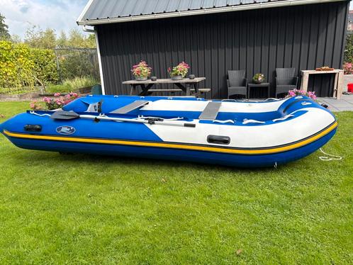 Hibo 430  (Nieuwstaat), Watersport en Boten, Rubberboten, Gebruikt, Overige merken, Airdeck, Minder dan 70 pk, Benzine, Ophalen