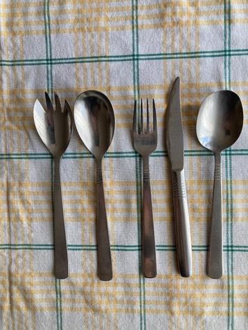 Gero Zilmeta set– tafelmes, vork, lepel + saladecouvert–1950 beschikbaar voor biedingen