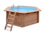 Luxe houten zwembad 355x307x116cm, Tuin en Terras, Zwembaden, Minder dan 80 cm, Ophalen of Verzenden, Rechthoekig, Minder dan 200 cm