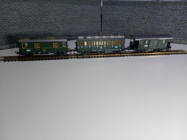 Fleischmann personentrein Ansbach, Hobby en Vrije tijd, Modeltreinen | H0, Zo goed als nieuw, Wagon, Gelijkstroom, Fleischmann