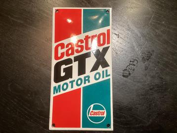 CASTRL GTX Moto Oil emaille schild beschikbaar voor biedingen