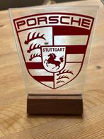 Porsche Embleem Glas in Houder, Ophalen of Verzenden