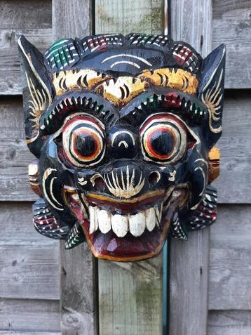 Barong masker/Indonesië/Bali/handgemaakt/zwart beschikbaar voor biedingen