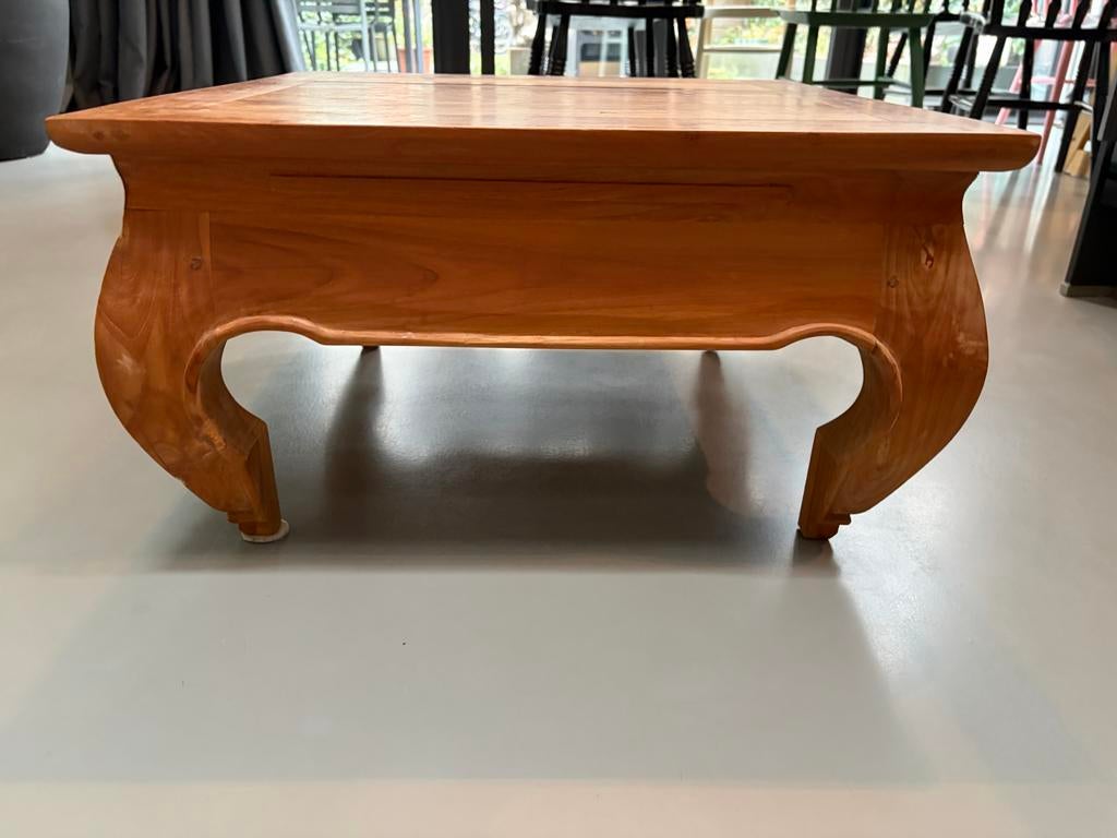 Balinese bijzettafels (2 stuks) - 60x60x35 cm, Ophalen, Minder dan 45 cm, Gebruikt, Vierkant