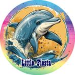 LF6227 ouwel dolfijn 20x4,7cm eetbare cupcake rondjes vers, Hobby en Vrije tijd, Taarten en Cupcakes maken, Ophalen of Verzenden