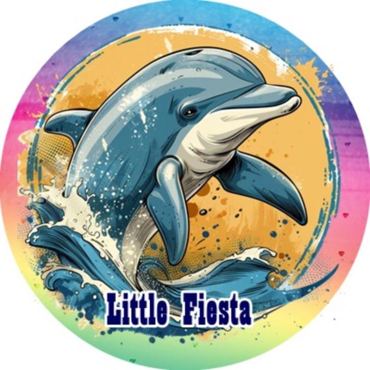 LF6227 ouwel dolfijn 20x4,7cm eetbare cupcake rondjes vers, Hobby en Vrije tijd, Taarten en Cupcakes maken, Zo goed als nieuw