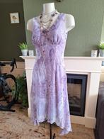 Schitterende lila paars met sierraden jurk 38 M gratis verz, Knielengte, Maat 38/40 (M), Zo goed als nieuw, Paars