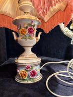 Dresden Tafellamp met porseleinen bloemen, Ophalen, Overige materialen, Barok, Nieuw