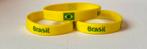 Armband Brazilië - Geel WK voetbal, Ophalen of Verzenden, Nieuw, Geel, Kunststof of Plastic