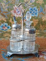 Mooie antieke Engelse Walker & Hall condimentset 15 cm. 1900, Ophalen of Verzenden