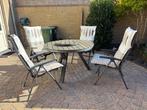 tuintafel, Tuin en Terras, Tuinstoelen, Ophalen, Zo goed als nieuw, Aluminium, Inklapbaar
