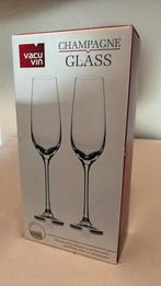 2 x Vacu vin Crystal glass champagne glas, Ophalen of Verzenden, Zo goed als nieuw, Overige typen
