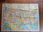 kaarGiant United States COLORPRINT Wall Map 1950's 1960'sten, Boeken, Atlassen en Landkaarten, Gelezen, Overige gebieden, Ophalen of Verzenden