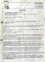 Herman Brood origineel contract - UNIEK, Ophalen of Verzenden