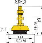 motorsteun/Trillingsdempers Vetus 4x, Ophalen of Verzenden, Nieuw, Motor en Techniek