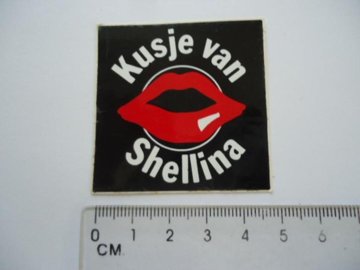 sticker oud SHELL Shellina oil love lips retro auto motor, Verzamelen, Stickers, Zo goed als nieuw, Bedrijf of Vereniging, Verzenden