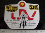 sticker JV jan vervoort motorcross motocross fox dg jt prod, Bedrijf of Vereniging, Ophalen of Verzenden, Zo goed als nieuw