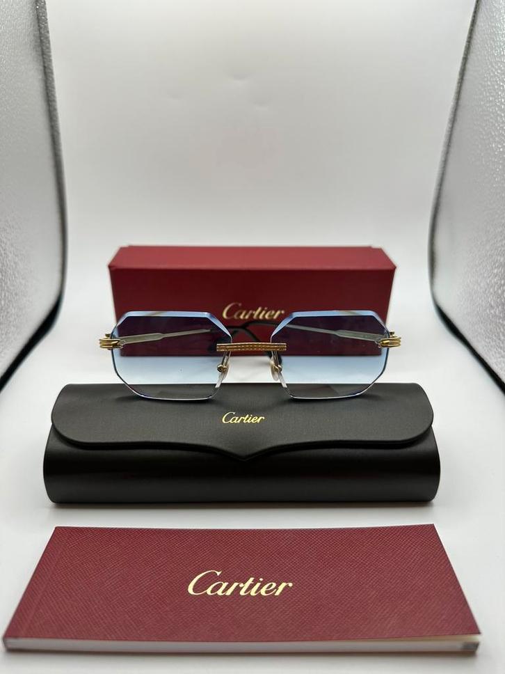 Cartier Première Goud, Sieraden, Tassen en Uiterlijk, Zonnebrillen en Brillen | Heren, Nieuw, Zonnebril, Overige merken, Ophalen of Verzenden