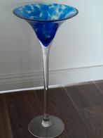 Glaswerk op poot blauw, Antiek en Kunst, Antiek | Glas en Kristal, Ophalen