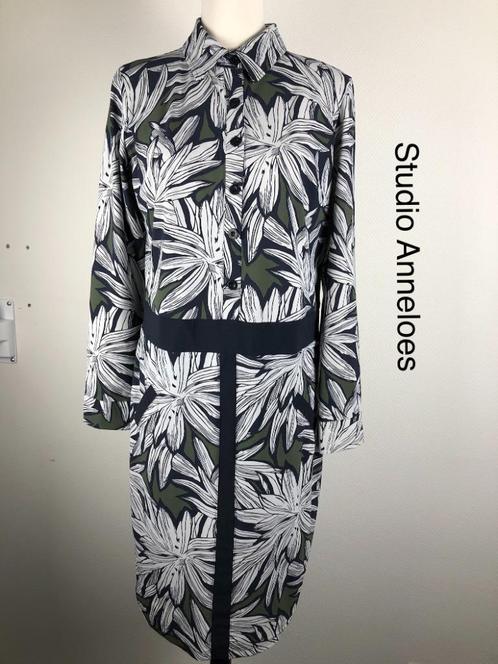 Studio Anneloes Jurk  (mt: 40) 18,4/8049, Kleding | Dames, Jurken, Zo goed als nieuw, Maat 38/40 (M), Blauw, Onder de knie, Ophalen of Verzenden