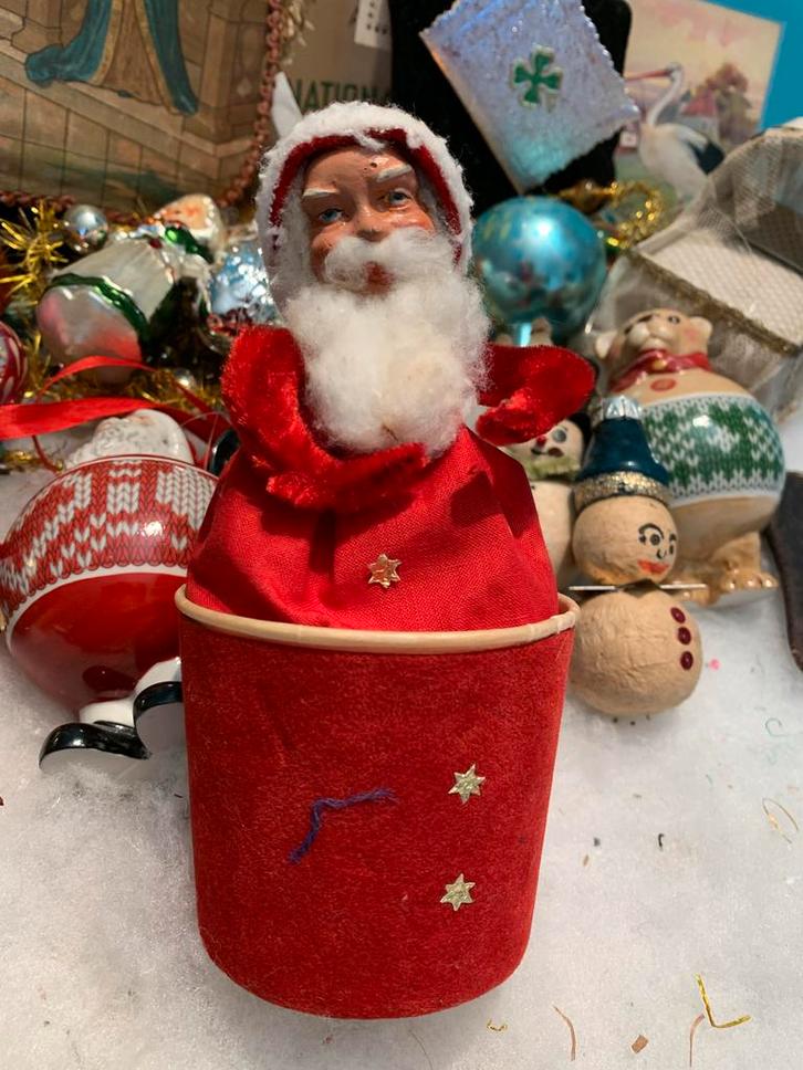 #kerst  Vintage Kerst Candycontainer Kerstman, Diversen, Kerst, Zo goed als nieuw, Ophalen of Verzenden