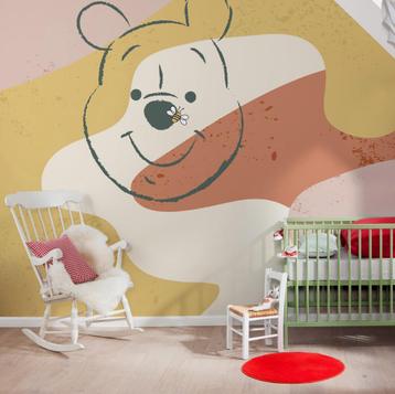 Winnie de Poeh vlies behang kinderkamer BEE : 400x280cm, BIJ beschikbaar voor biedingen