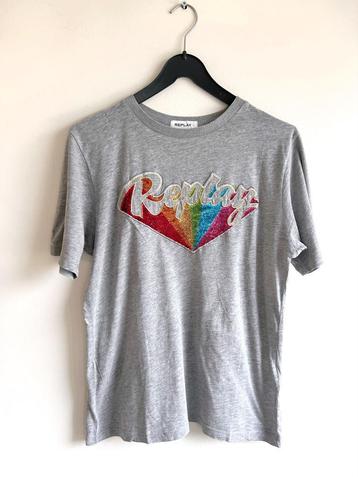 T-shirt met Replay logo, maat S beschikbaar voor biedingen
