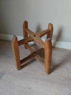 Oude houten draadspoelhouder/plantenstandaard, Ophalen of Verzenden, Gebruikt