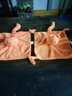 Dikkie dik kat/poes knuffel doek oranje velours rammel in, Kinderen en Baby's, Speelgoed | Knuffels en Pluche, Ophalen of Verzenden