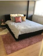 Gratis zwart bed (boxspring) 180x200 inclusief matrassen, Huis en Inrichting, Slaapkamer | Matrassen en Bedbodems, 180 cm, Gebruikt