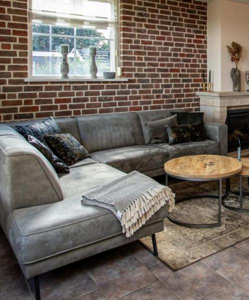 Mooie hoekbank als nieuw 265/220 ongeveer, Huis en Inrichting, Banken | Sofa's en Chaises Longues, Zo goed als nieuw, Ophalen